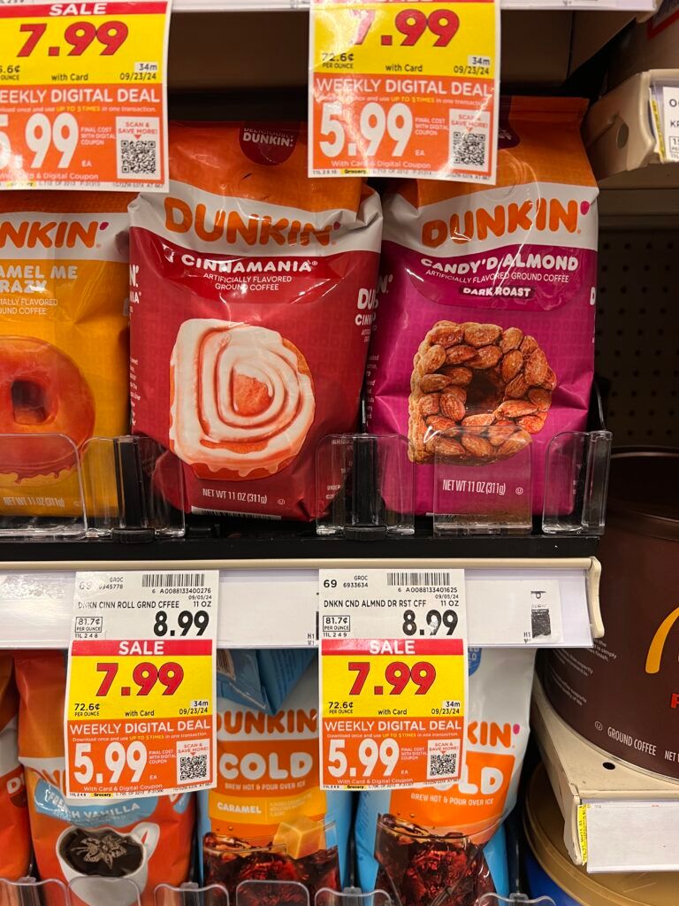 dunkin coffee kroger shelf image (1)