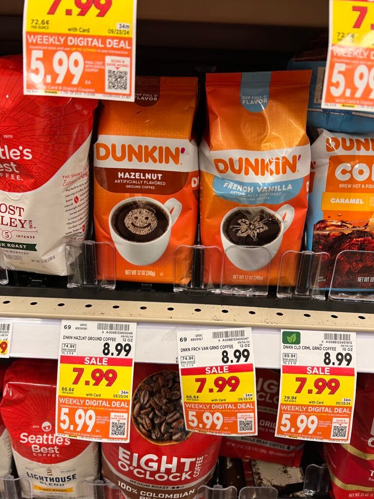 dunkin coffee kroger shelf image (1)