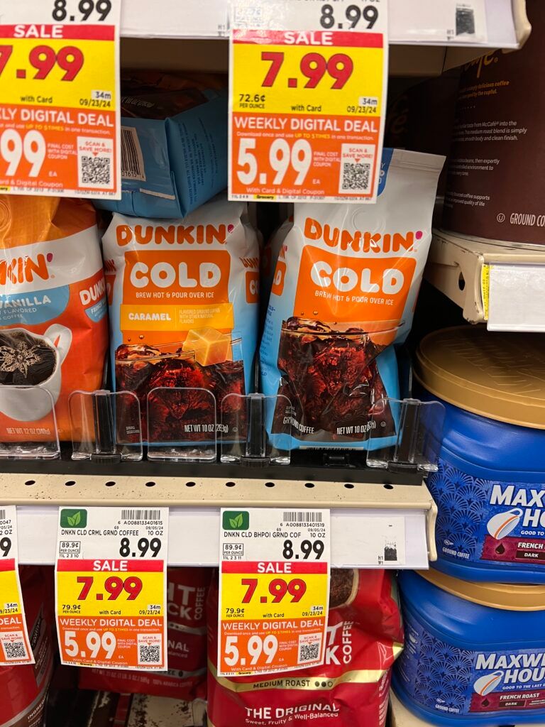 dunkin coffee kroger shelf image (1)