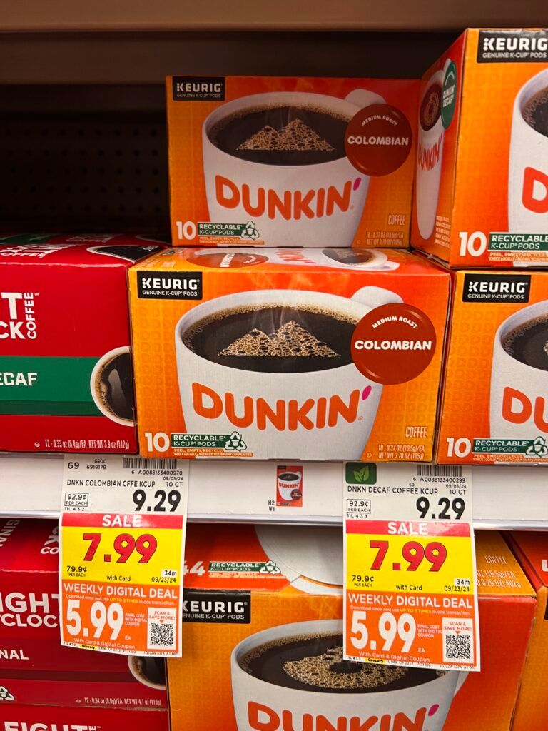 dunkin coffee kroger shelf image (1)