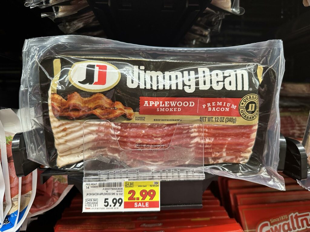 jimmy dean bacon kroger shelf image (1)