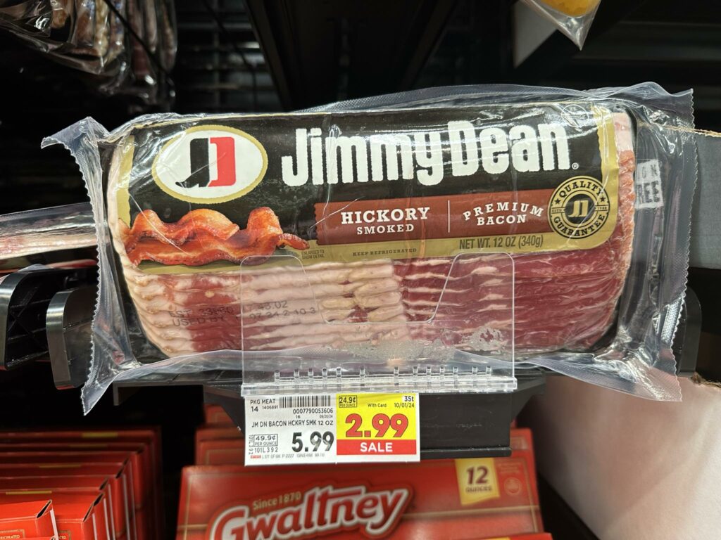 jimmy dean bacon kroger shelf image (1)