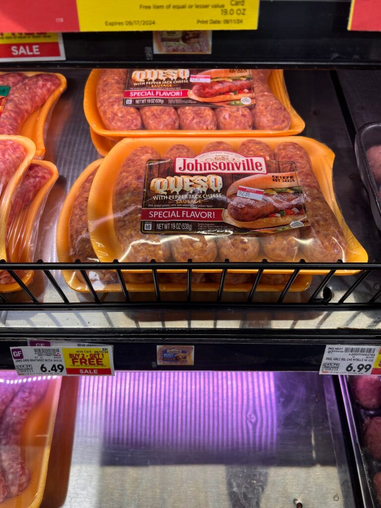 johnsonville sausage kroger shelf image (1)