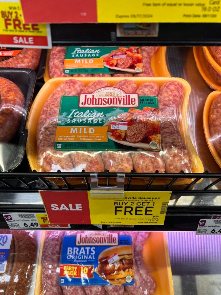 johnsonville sausage kroger shelf image (1)