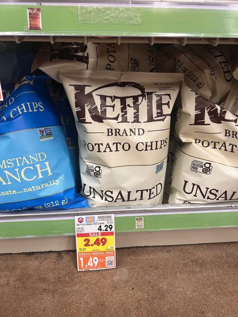 kettle brand chips kroger shelf image' (1)