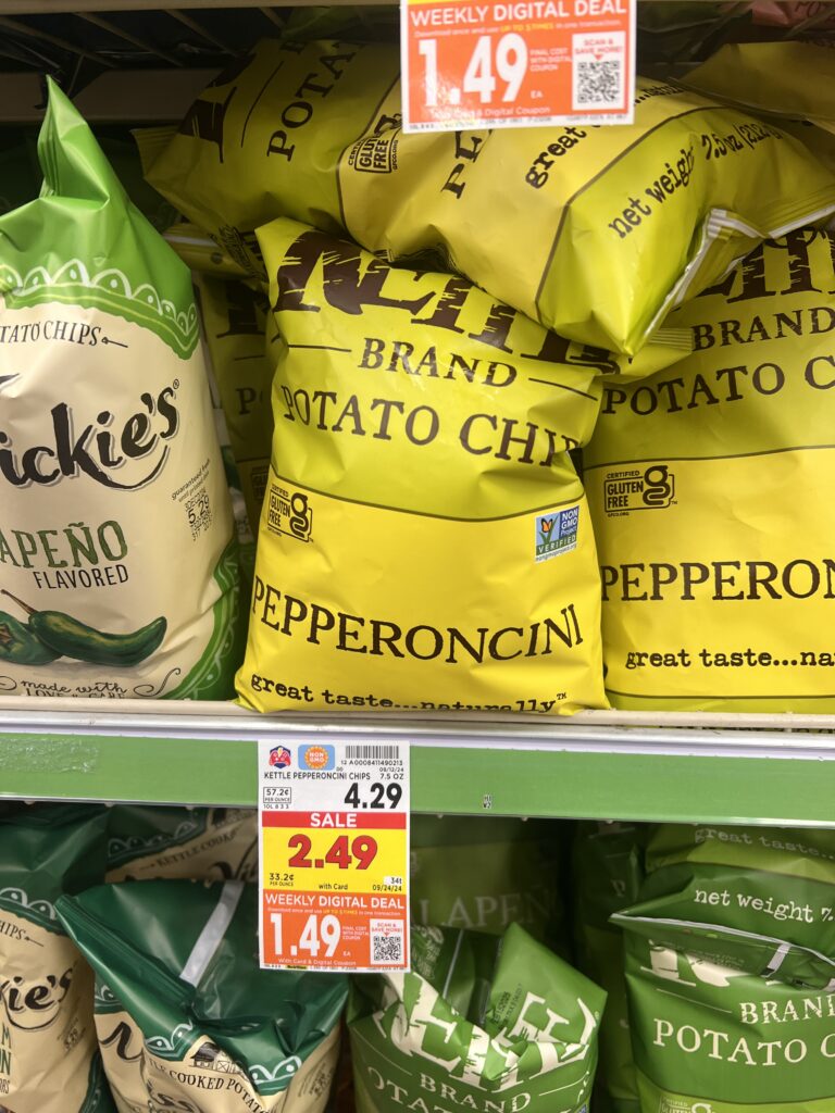 kettle brand chips kroger shelf image' (1)