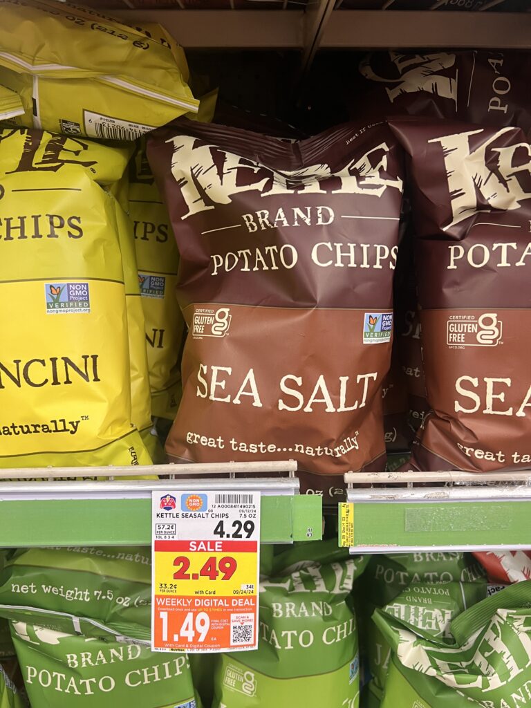 kettle brand chips kroger shelf image' (1)