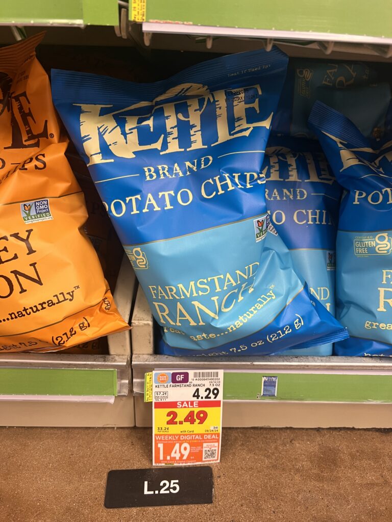 kettle brand chips kroger shelf image' (1)