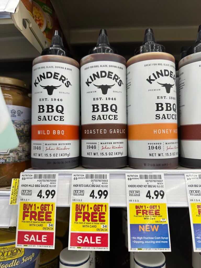 kinders sauces kroger shelf image (1)