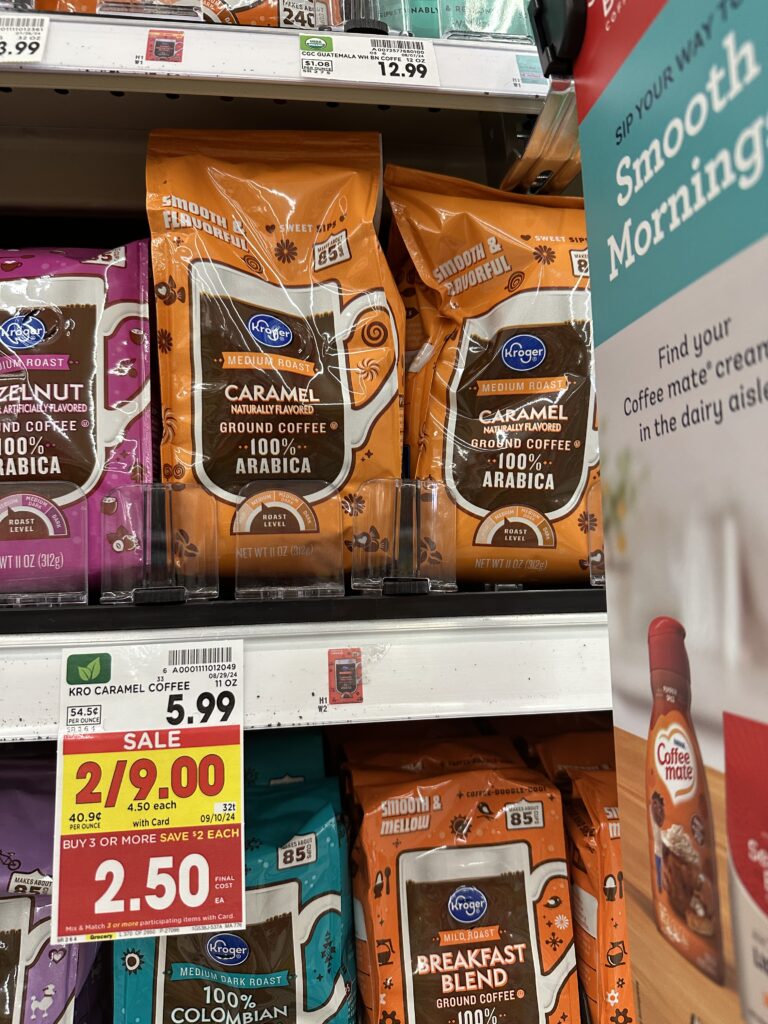 kroger bagged coffee shelf image (1)