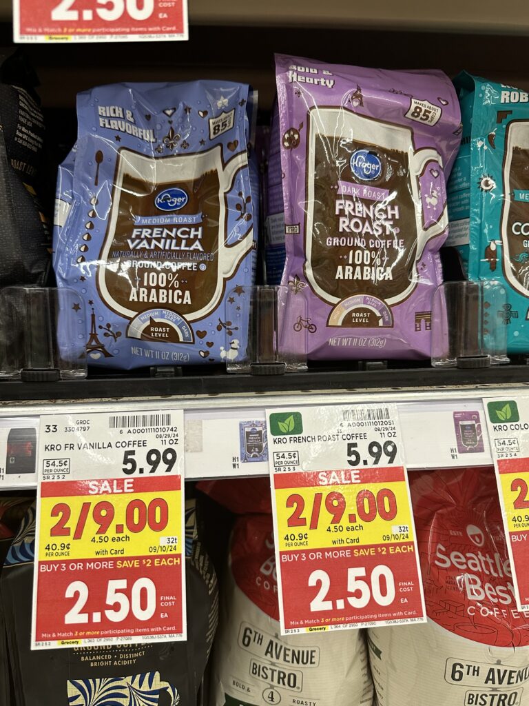 kroger bagged coffee shelf image (1)