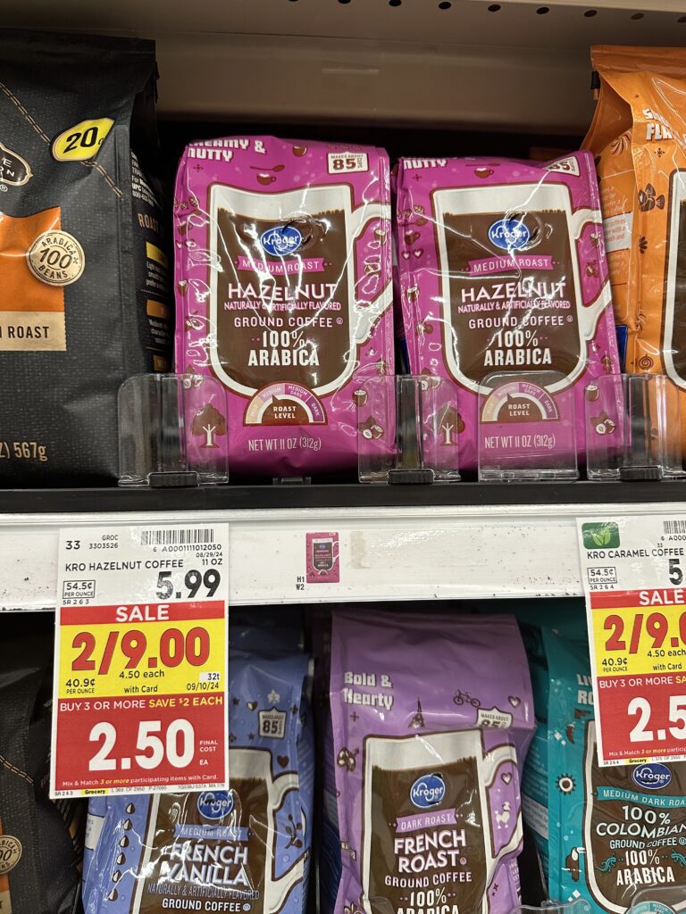 kroger bagged coffee shelf image (1)