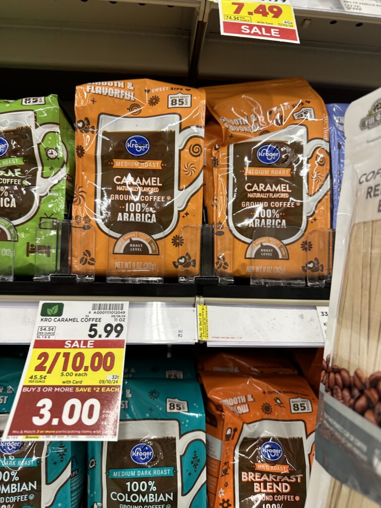 kroger bagged coffee shelf image (1)