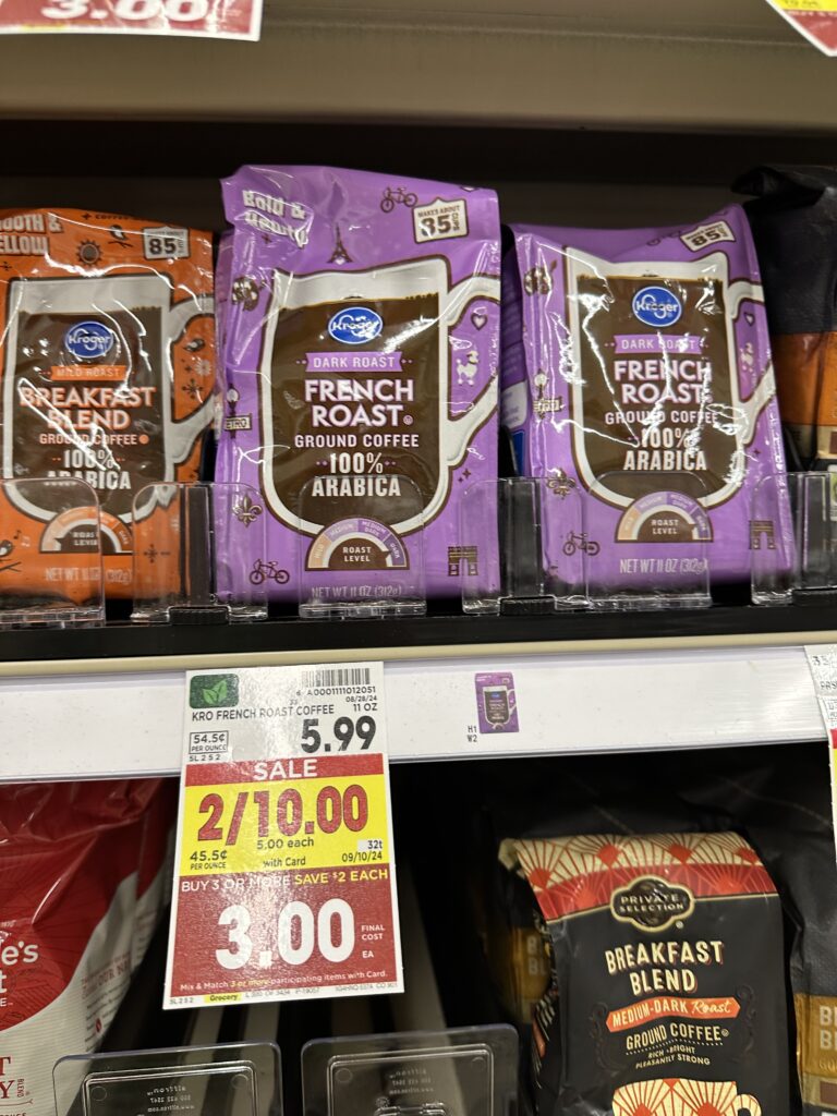 kroger bagged coffee shelf image (1)