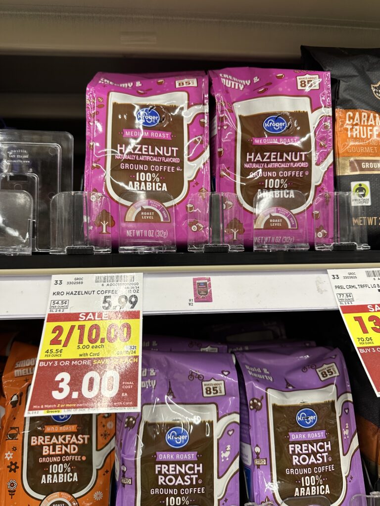 kroger bagged coffee shelf image (1)