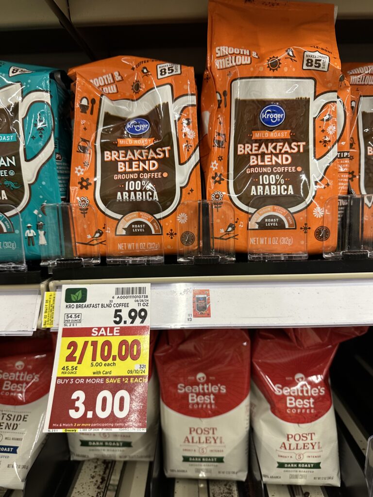 kroger bagged coffee shelf image (1)