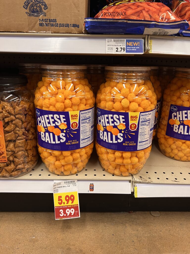 kroger cheese balls shelf image