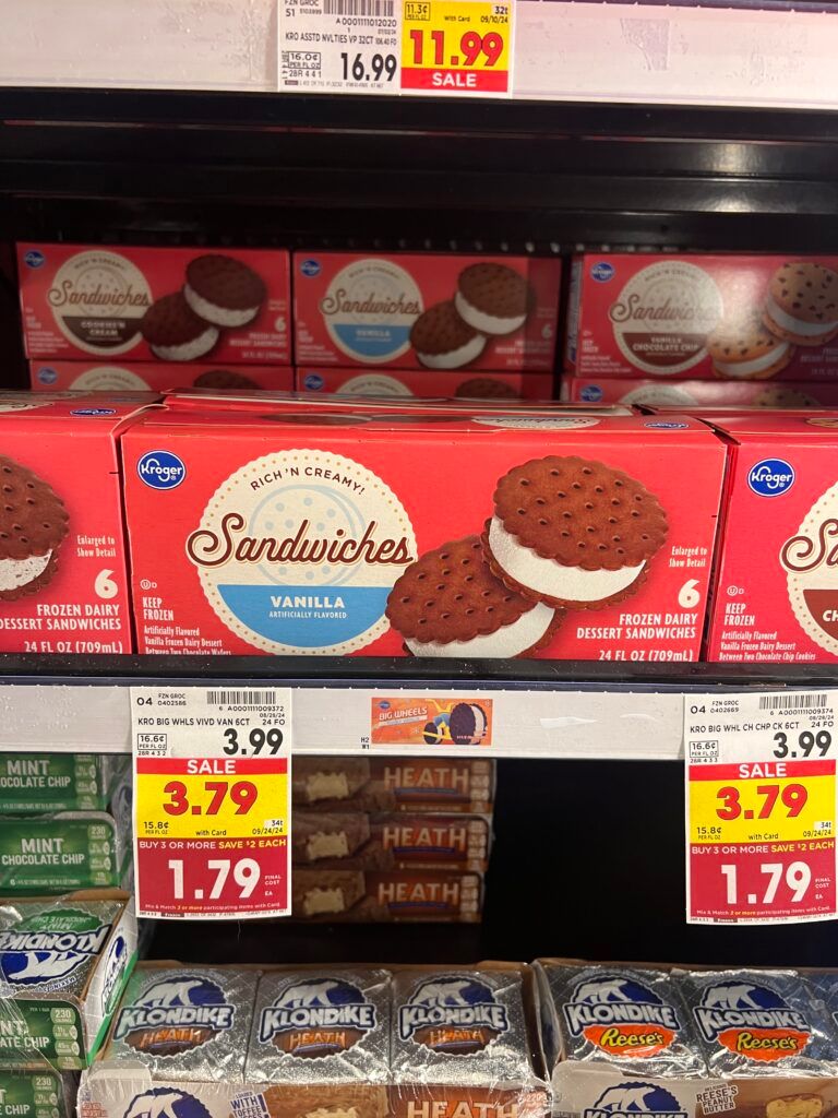 kroger ice cream sandwiches shelf image (3)