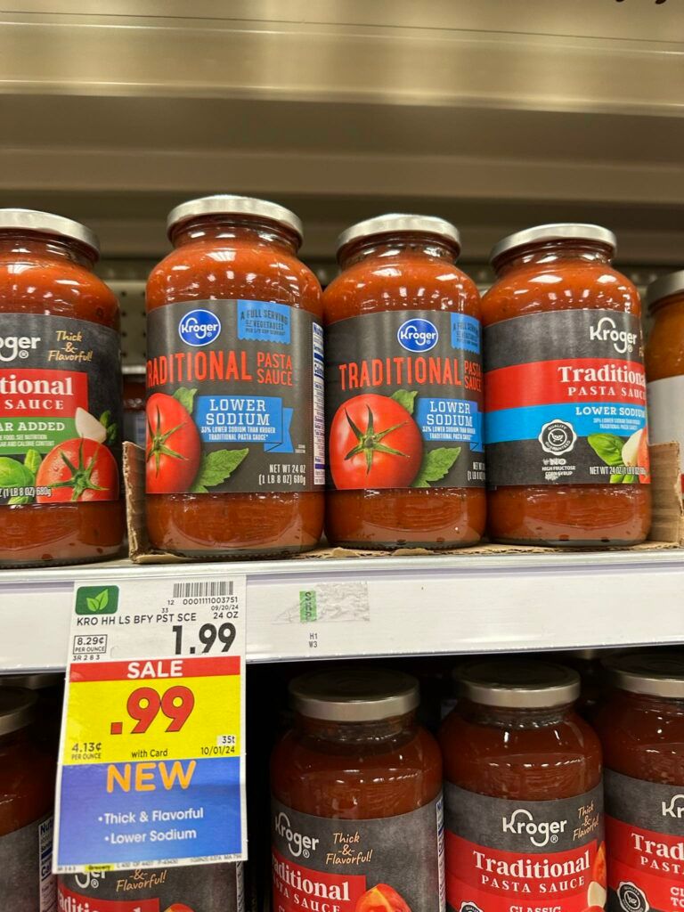 kroger pasta sauce shelf image (1)