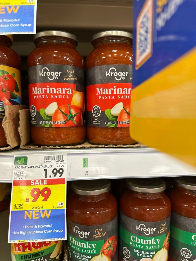 kroger pasta sauce shelf image (1)