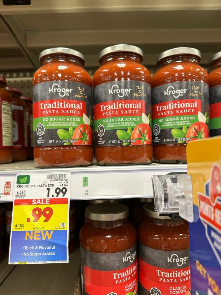 kroger pasta sauce shelf image (1)