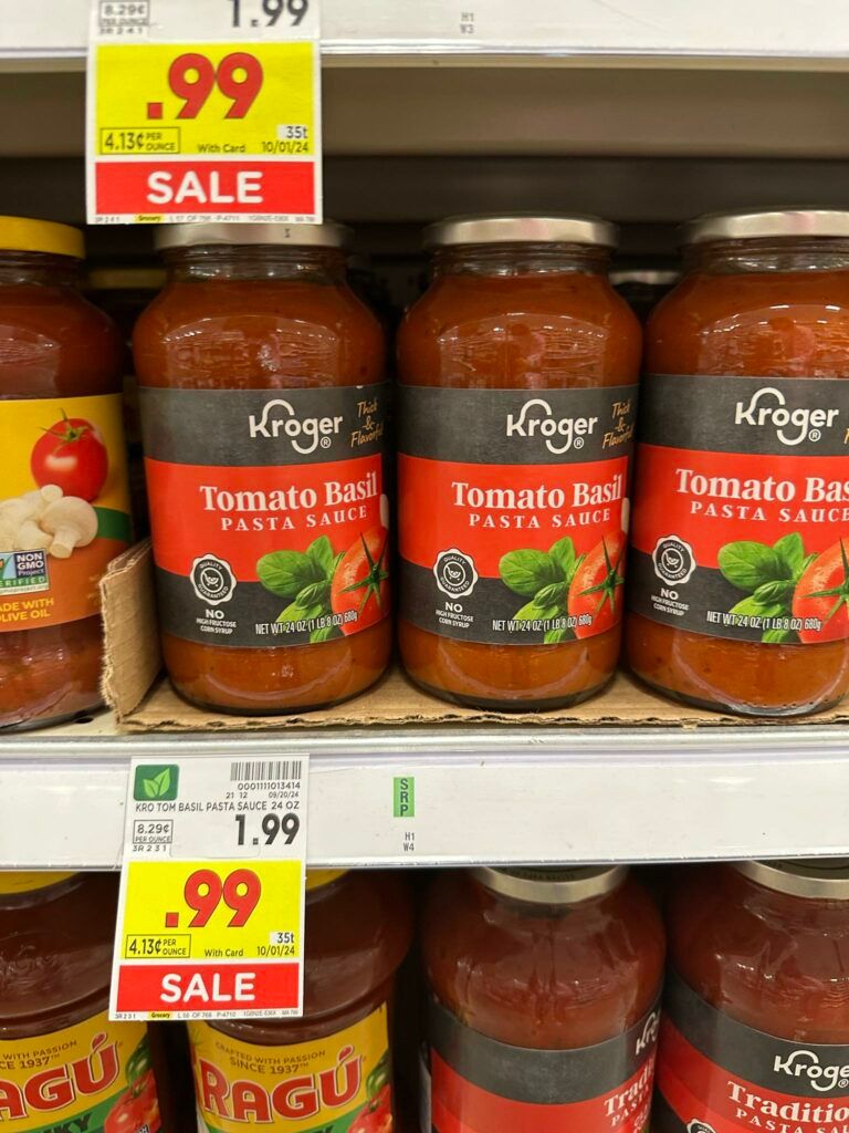 kroger pasta sauce shelf image (1)