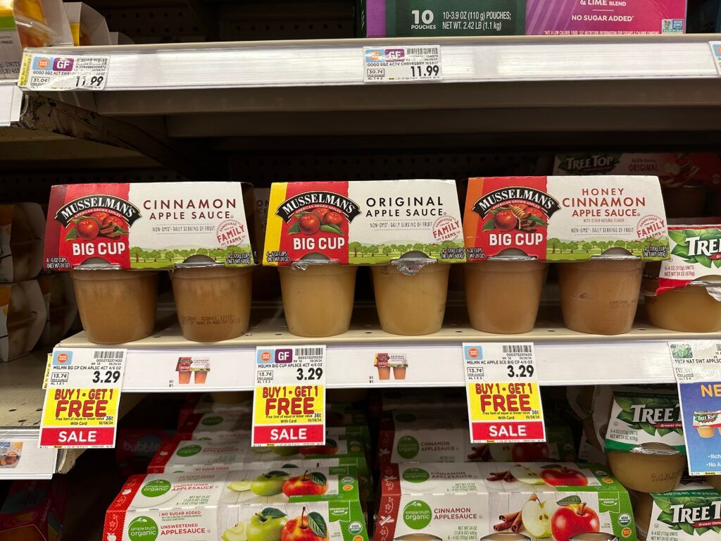 musselmann's applesauce kroger shelf image