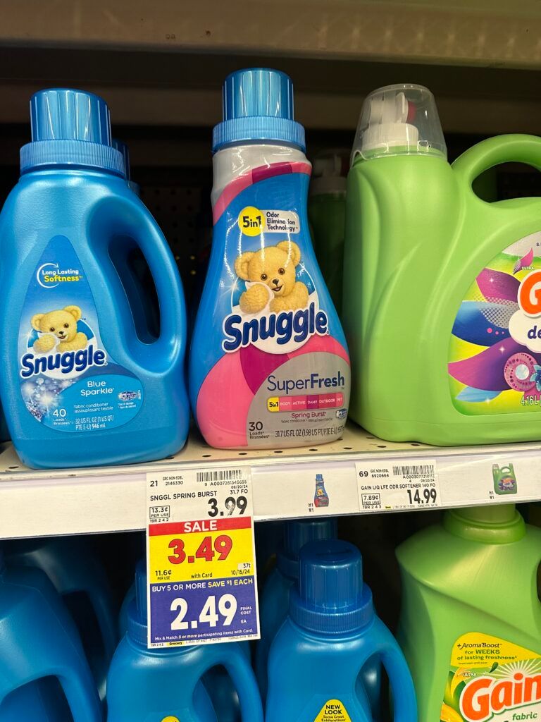 snuggle fabric softener kroger shelf image (2)