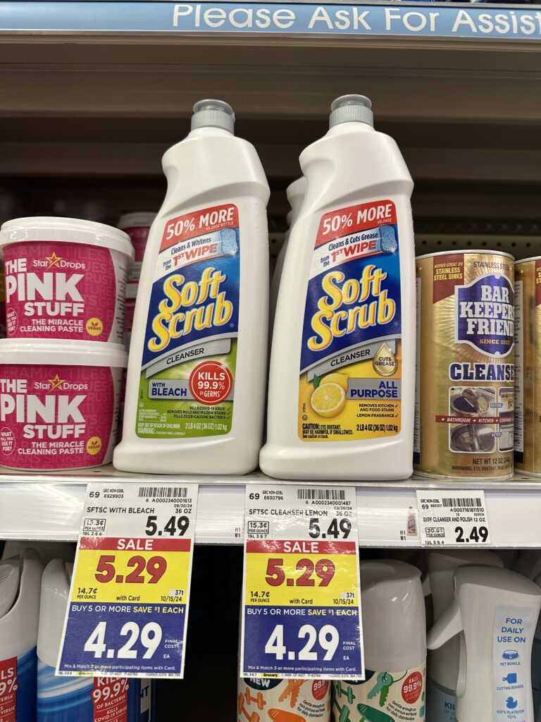 soft scrub cleanser kroger shelf image