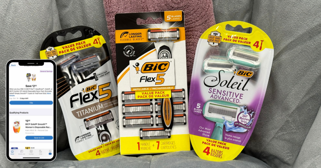 BIC Disposable Razors Kroger Digital Coupon