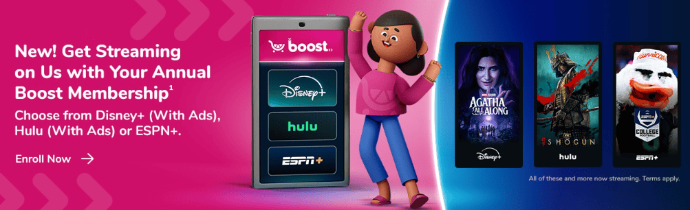 Boost Membership with Hulu, Disney+ and ESPN Kroger