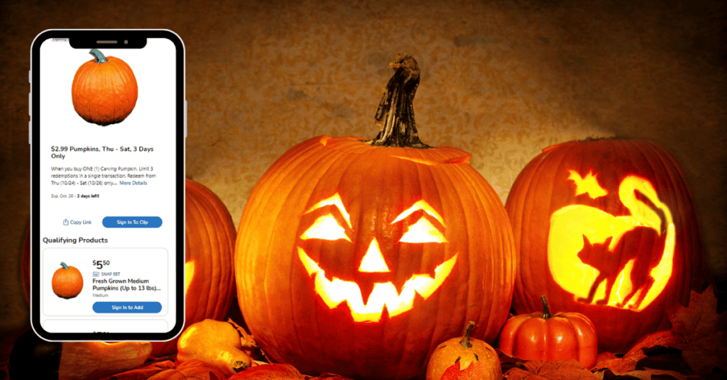 Carving Pumpkin Kroger Digital Coupon