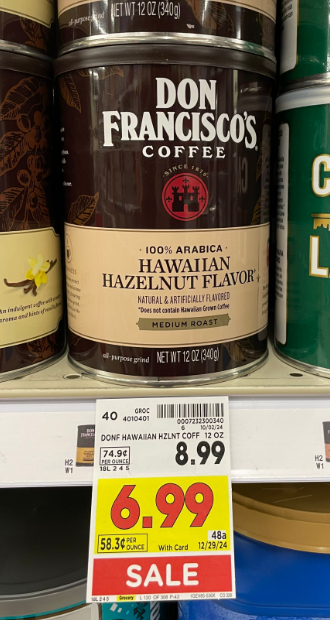 Don Francisco's Coffee Kroger Shelf Image