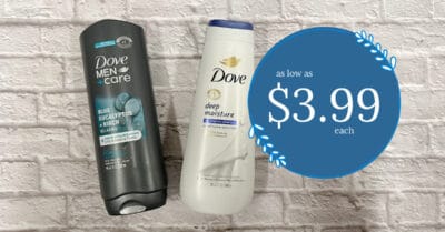 Dove and Dove Men+Care Body Wash Kroger Krazy 1