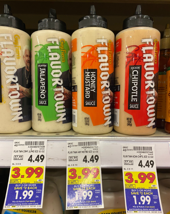 Flavortown Sauces Kroger Shelf Image