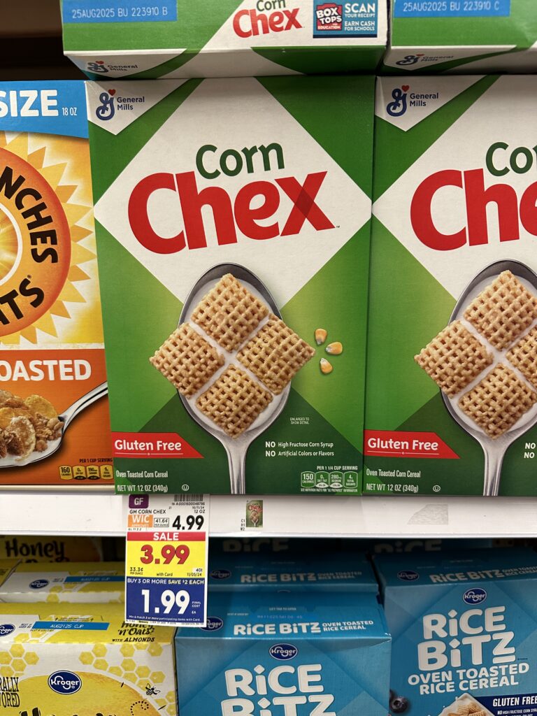 GM chex cereal kroger shelf image (1)