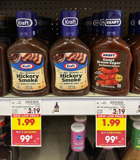 Kraft BBQ Sauce Kroger Shelf Image