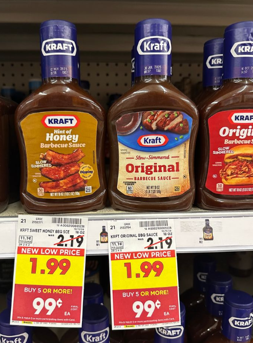 Kraft BBQ Sauce Kroger Shelf Image