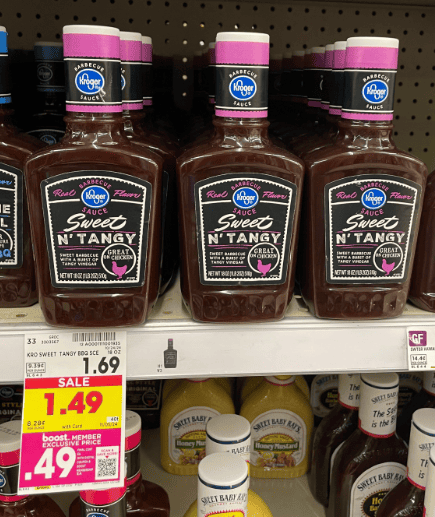 Kroger BBQ Sauce Shelf Image