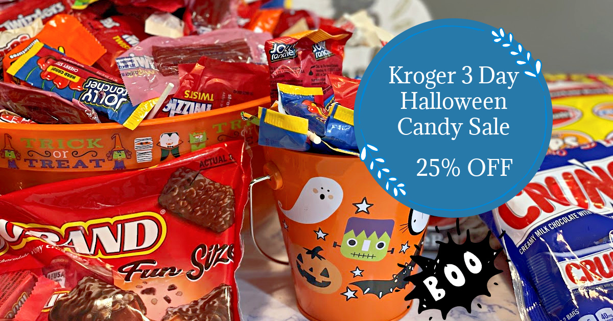 Kroger Halloween Candy Sale (3 Day Sale)! 25 off at Kroger (October 18