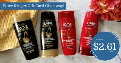 L'Oreal Elvive Shampoo and Conditioner Kroger Krazy