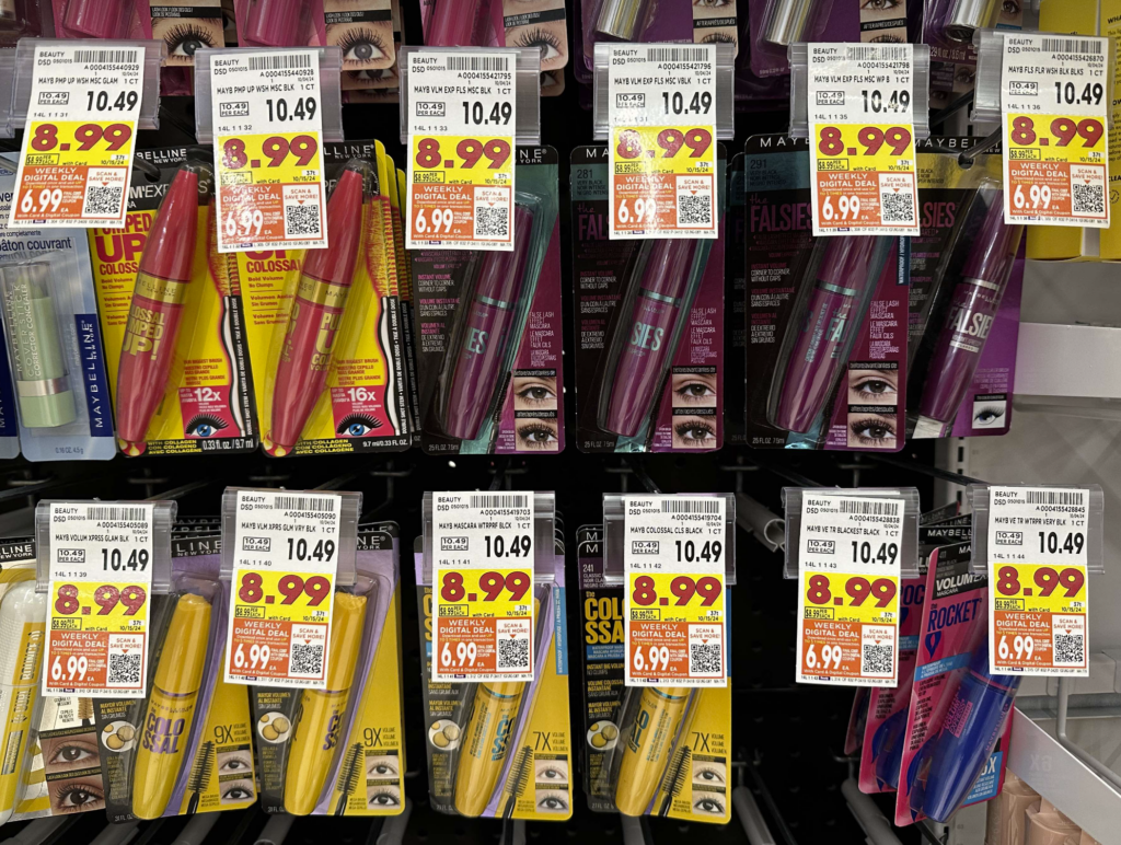 Maybelline Mascara kroger shelf image