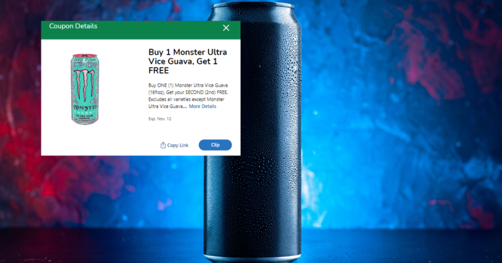 Monster Ultra Vice Guava Kroger Digital Coupon