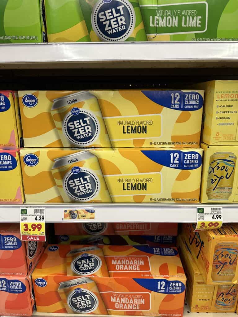 Kroger Seltzer Water Shelf Image