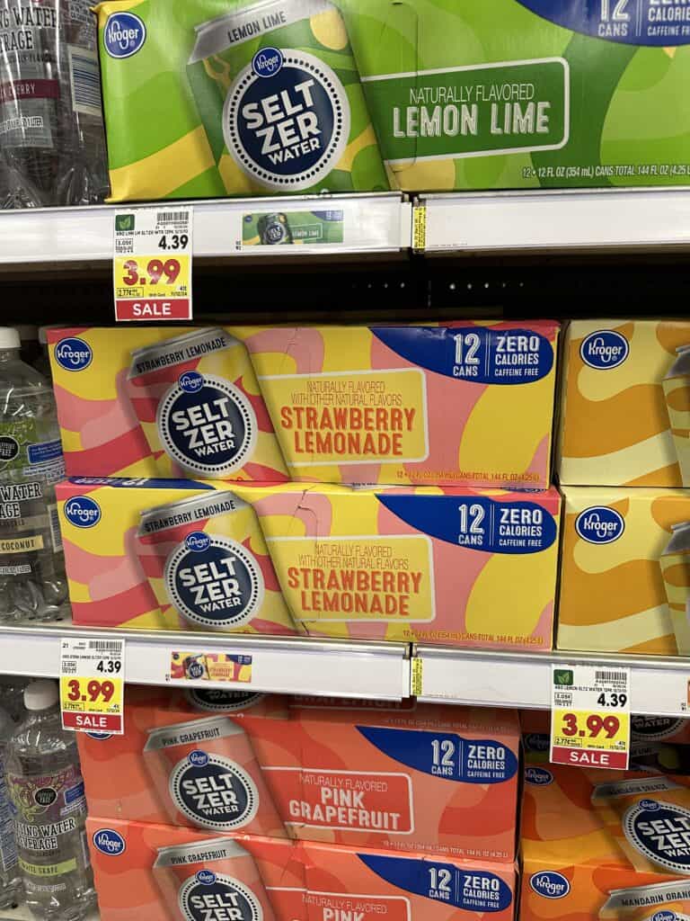 Kroger Seltzer Water Shelf Image