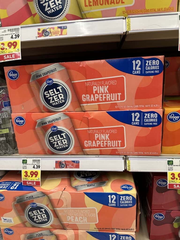 Kroger Seltzer Water Shelf Image