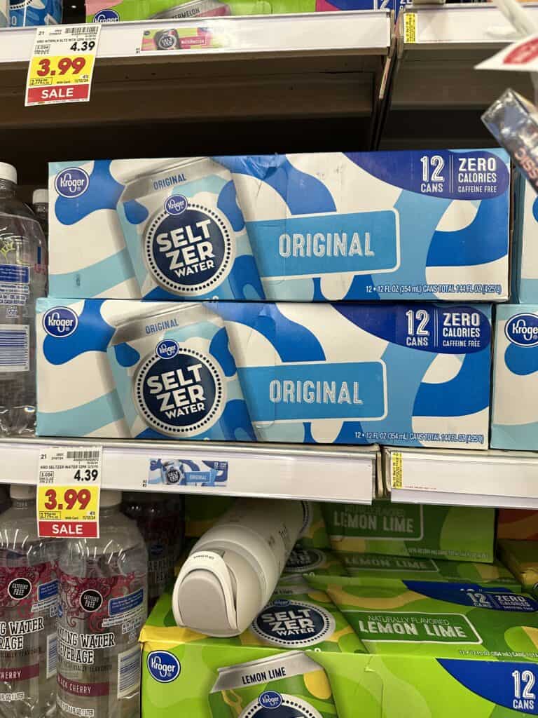 Kroger Seltzer Water Shelf Image