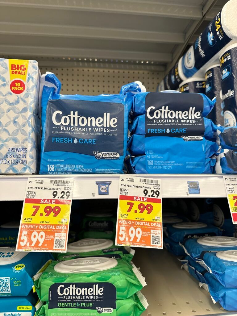 cottonelle wipes kroger shelf image