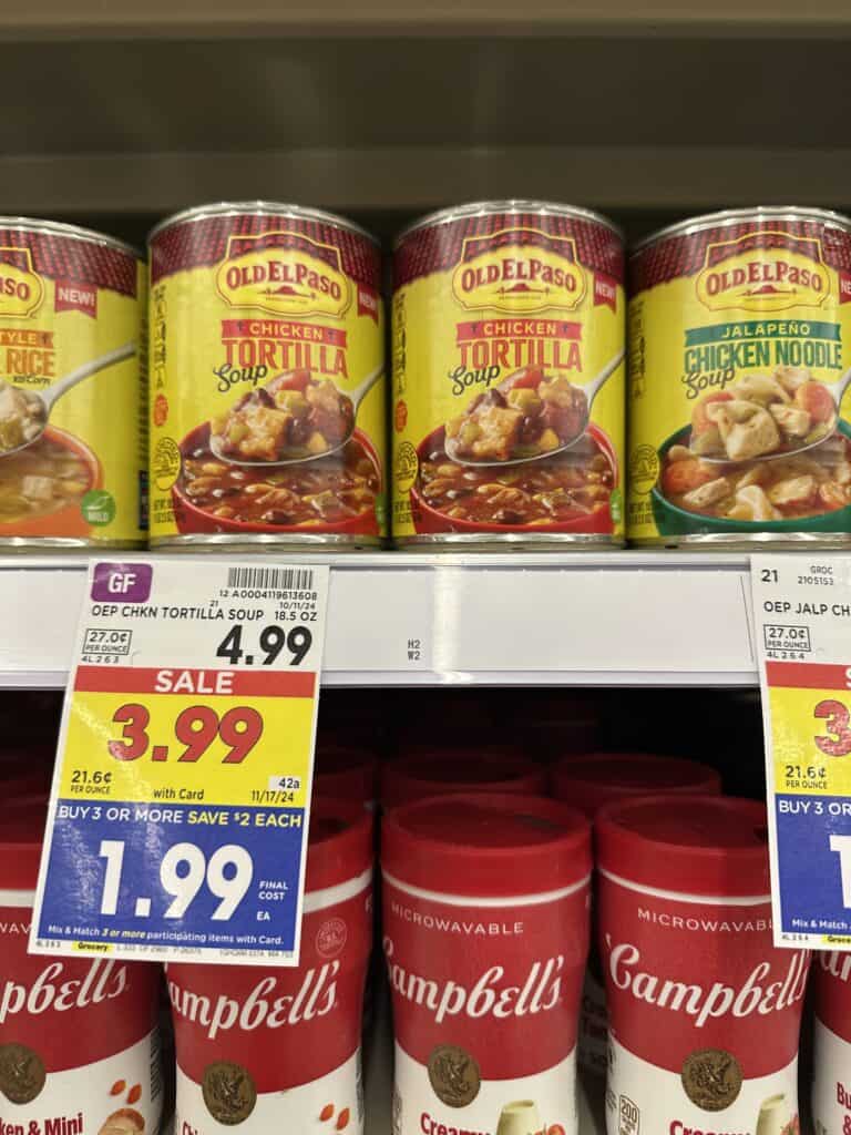 old el paso soup kroger shelf image