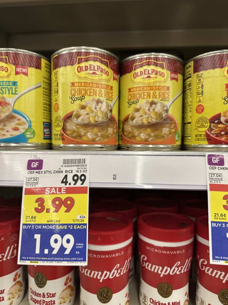 old el paso soup kroger shelf image